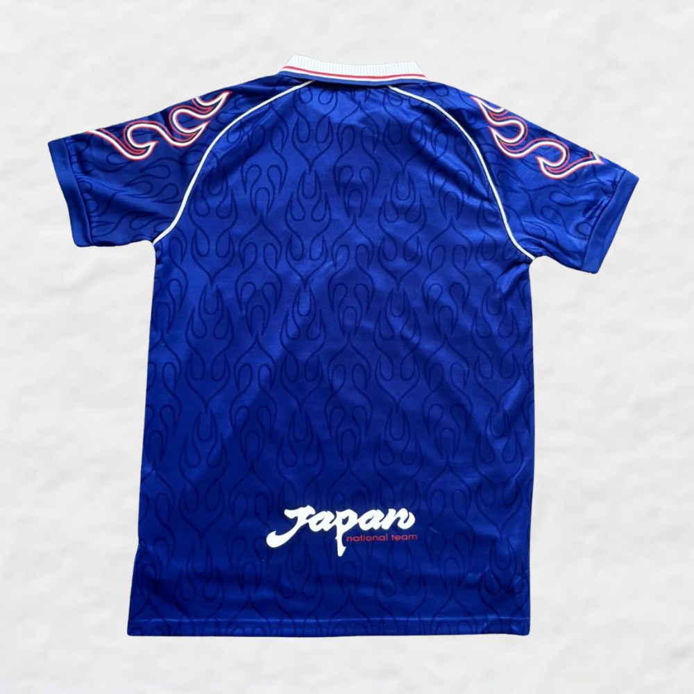 JAPAN 1998 BLUE 'FLAME' RETRO SHIRT