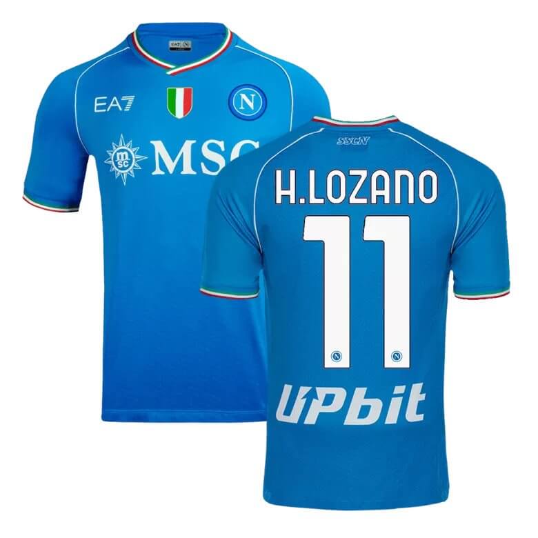 Camiseta de fútbol auténtica de local del Napoli H.LOZANO 11 2023/24