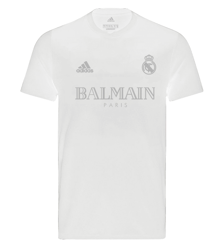 Camisa blanca Real Madrid x Balmain